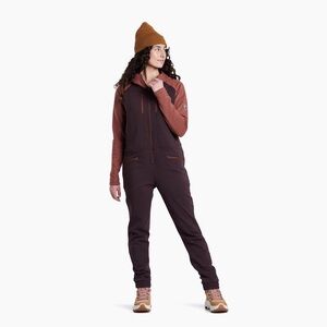 Kuhl Two-Tone Rust & Chocolate Brown Women's Jumpsuit